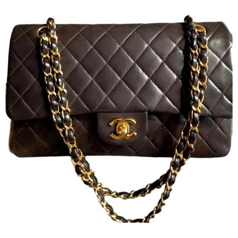 chanel brown handbag|black chanel handbags.